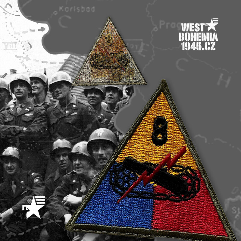 Originální nášivka US 8. obrněná divize